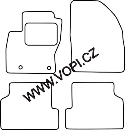 Autokoberce Ford Focus 11/2004 - 02/2011 Autofit (1446)